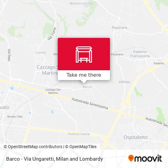 Barco - Via Ungaretti map