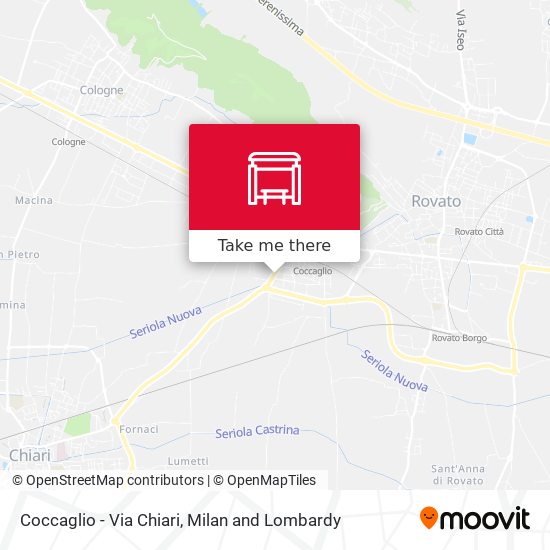 Coccaglio - Via Chiari map