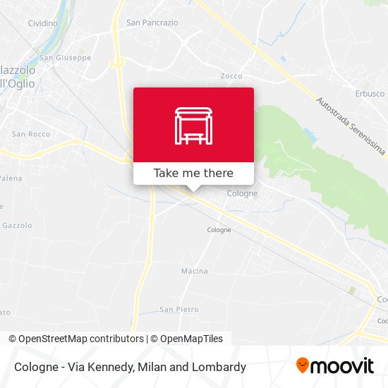 Cologne - Via Kennedy map