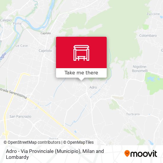 Adro - Via Provinciale (Municipio) map