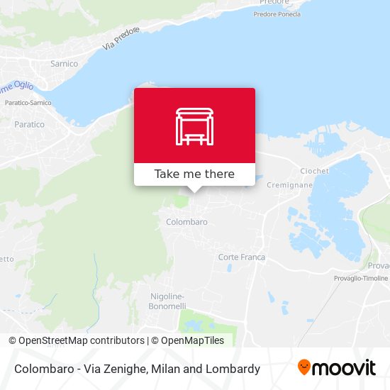Colombaro - Via Zenighe map