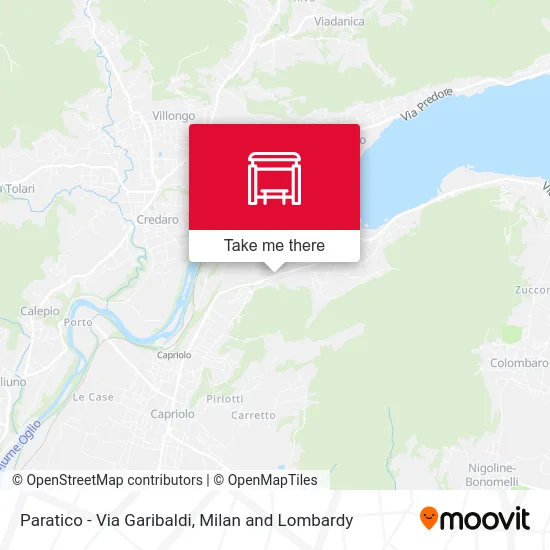 Paratico - Garibaldi Street map