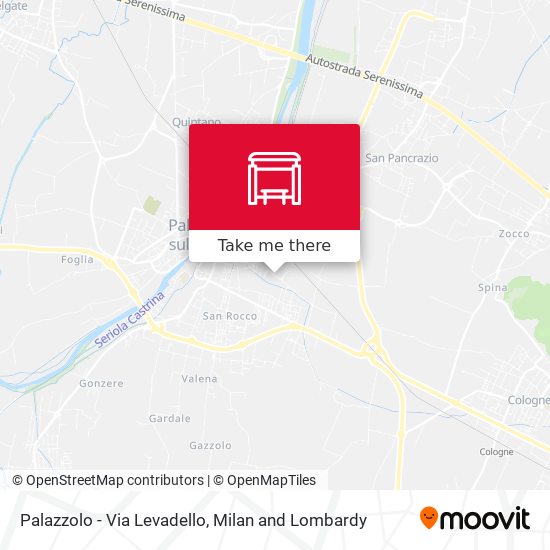 Palazzolo - Via Levadello map
