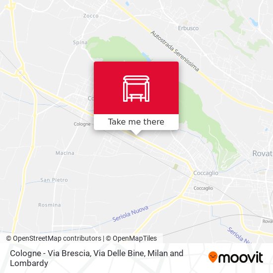 Cologne - Via Brescia, Via Delle Bine map