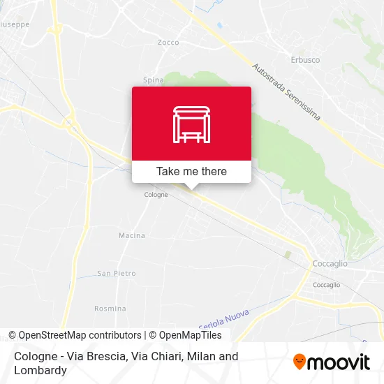 Cologne - Via Brescia, Via Chiari map