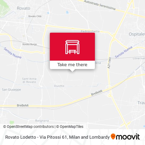 Rovato Lodetto - Via Pitossi 61 map