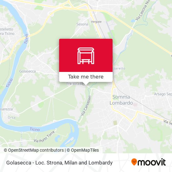 Golasecca - Loc. Strona map
