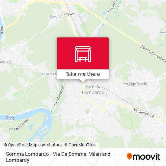 Somma Lombardo - Via Da Somma map