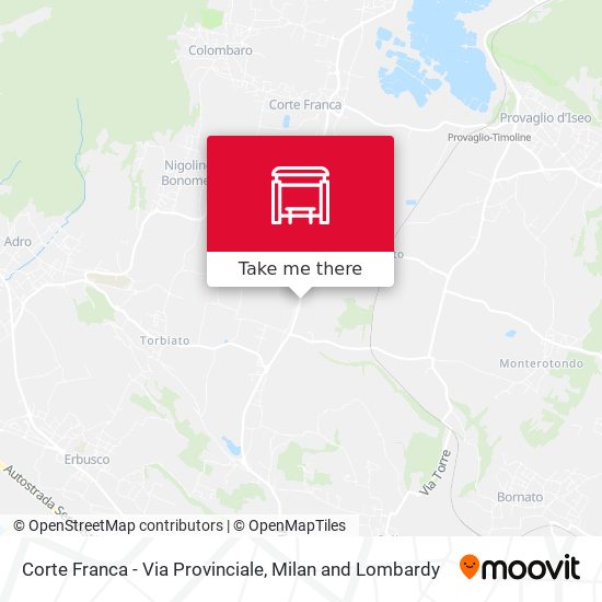 Corte Franca - Via Provinciale map
