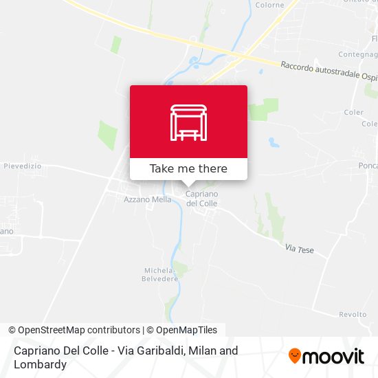 Capriano Del Colle - Via Garibaldi map