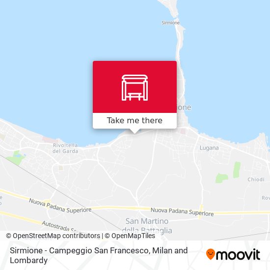 Sirmione - Campeggio San Francesco map