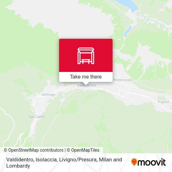 Valdidentro, Isolaccia, Livigno / Presura map
