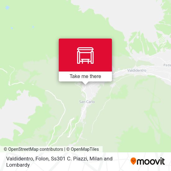 Valdidentro, Folon, Ss301 C. Piazzi map