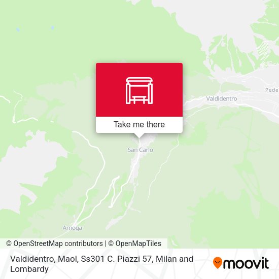 Valdidentro, Maol, Ss301 C. Piazzi 57 map
