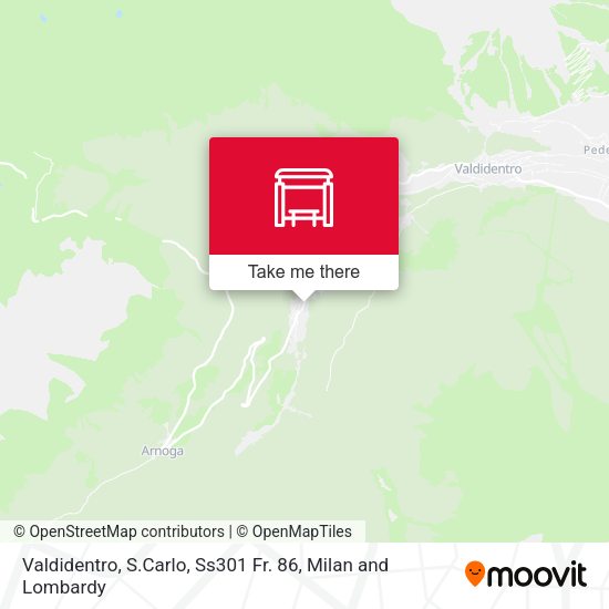 Valdidentro, S.Carlo, Ss301 Fr. 86 map