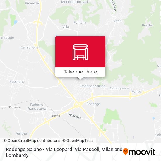 Rodengo Saiano - Via Leopardi Via Pascoli map