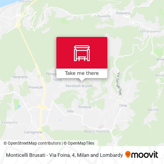 Monticelli Brusati - Via Foina, 4 map