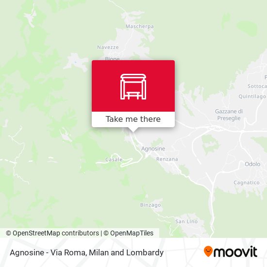 Agnosine - Via Roma map