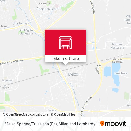 Melzo Spagna/Triulziana (Fs) map