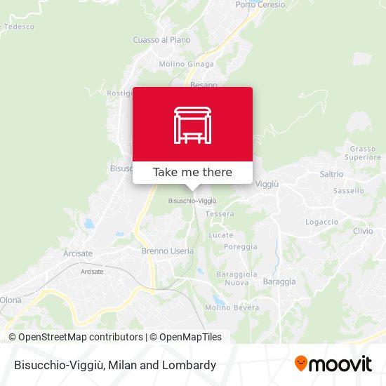 Bisucchio-Viggiù map