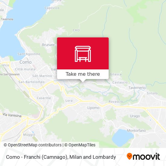 Como - Franchi (Camnago) map