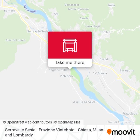 Serravalle Sesia - Frazione Vintebbio - Chiesa map