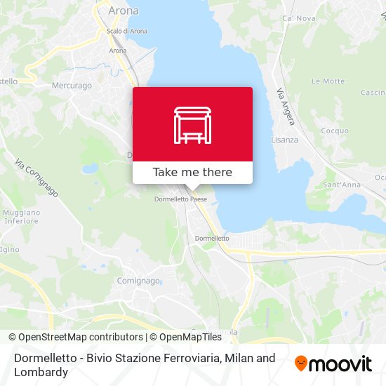 Dormelletto - Bivio Stazione Ferroviaria map