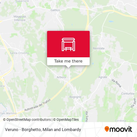 Veruno - Borghetto map