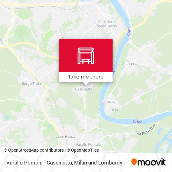 Varallo Pombia - Cascinetta map