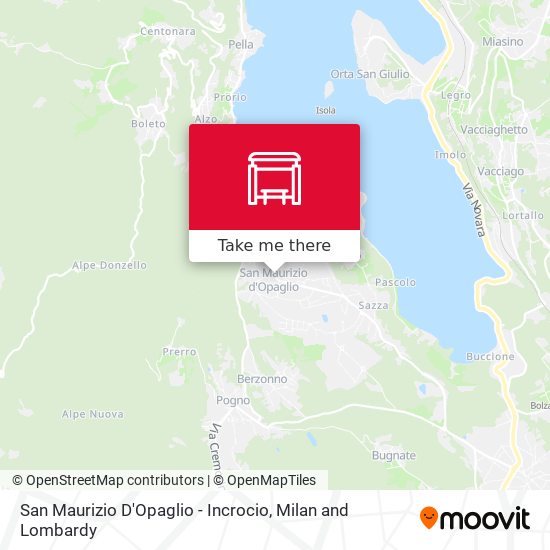 San Maurizio D'Opaglio - Incrocio map