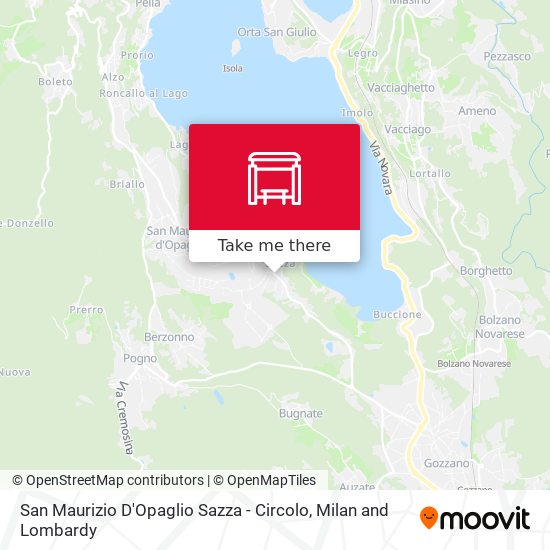 San Maurizio D'Opaglio Sazza - Circolo map