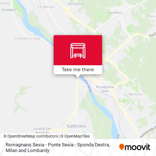 Romagnano Sesia - Ponte Sesia - Sponda Destra map