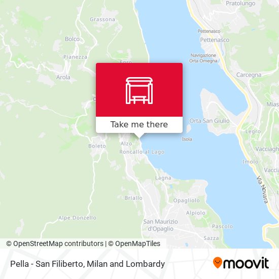 Pella - San Filiberto map