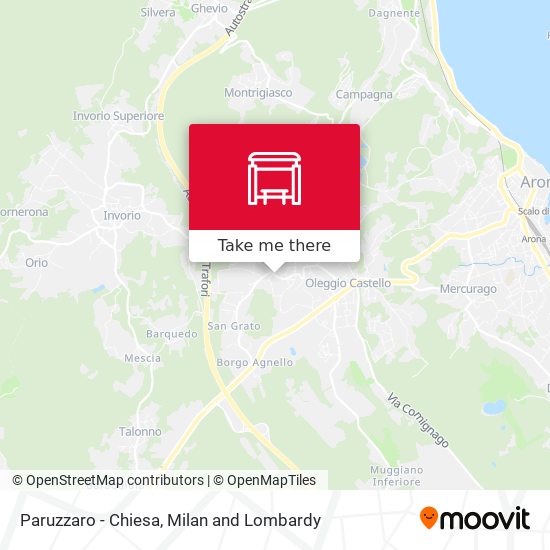 Paruzzaro - Chiesa map
