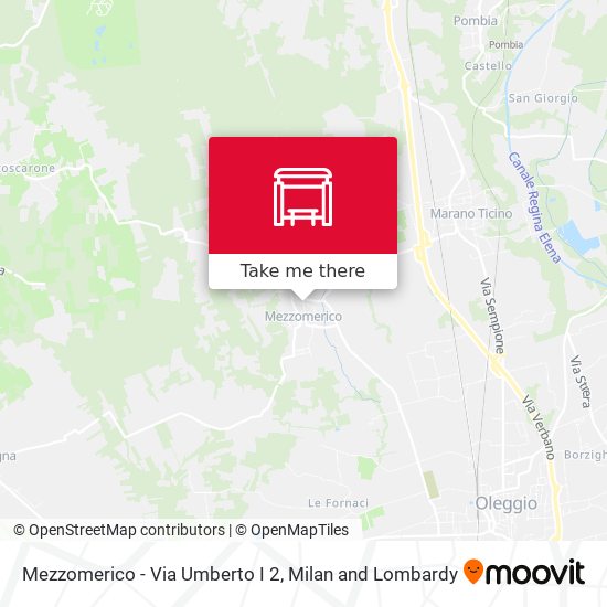 Mezzomerico - Via Umberto I  2 map