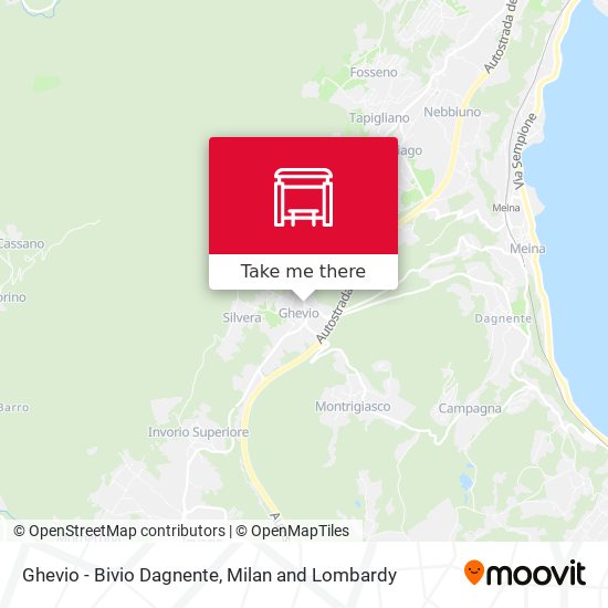 Ghevio - Bivio Dagnente map