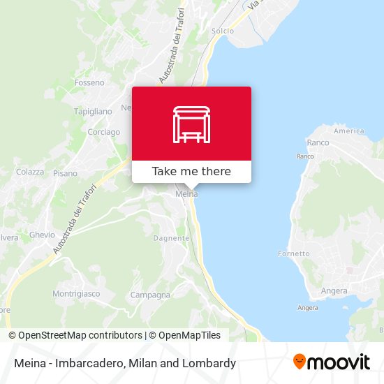 Meina - Imbarcadero map
