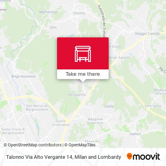 Talonno Via Alto Vergante  14 map
