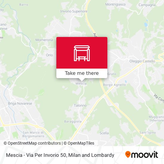 Mescia - Via Per Invorio 50 map