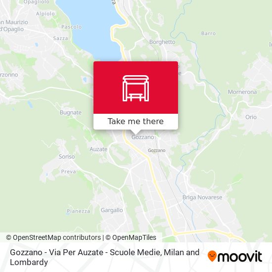 Gozzano - Via Per Auzate - Scuole Medie map