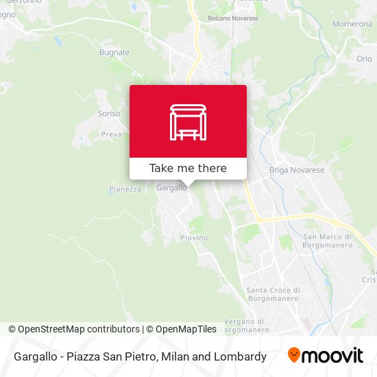 Gargallo - Piazza San Pietro map