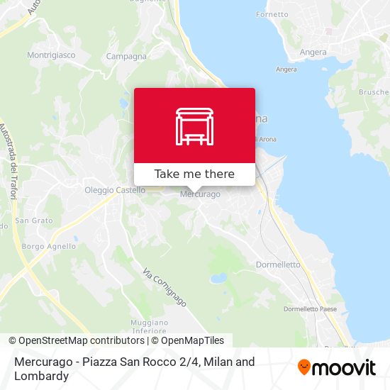 Mercurago - Piazza San Rocco  2 / 4 map