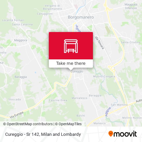Cureggio - Sr 142 map