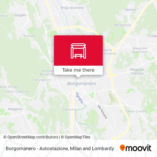 Borgomanero - Autostazione map