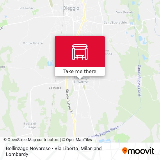 Bellinzago Novarese - Via Liberta' map