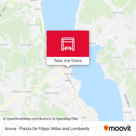 Arona - Piazza De Filippi map