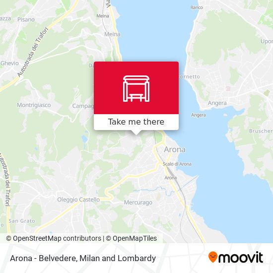 Arona - Belvedere map