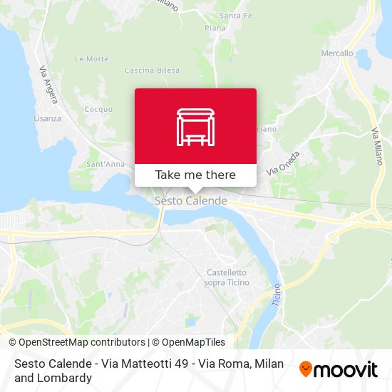 Sesto Calende - Via Matteotti  49 - Via Roma map