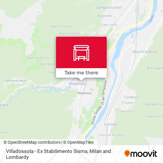 Villadossola - Ex Stabilimento Sisma map