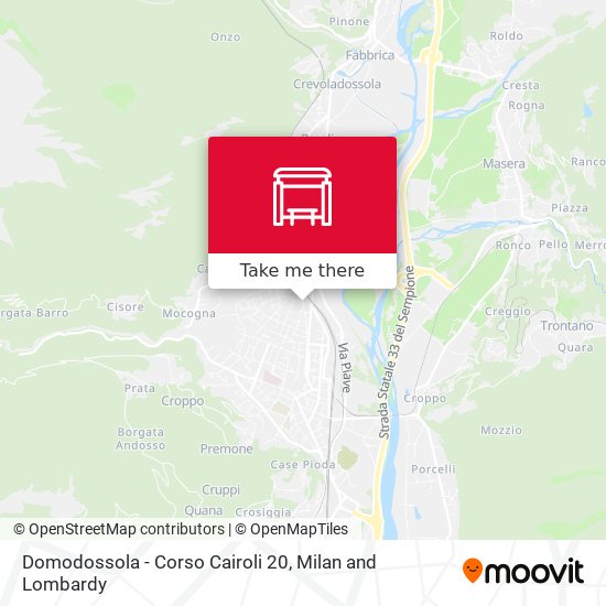 Domodossola - Corso Cairoli  20 map